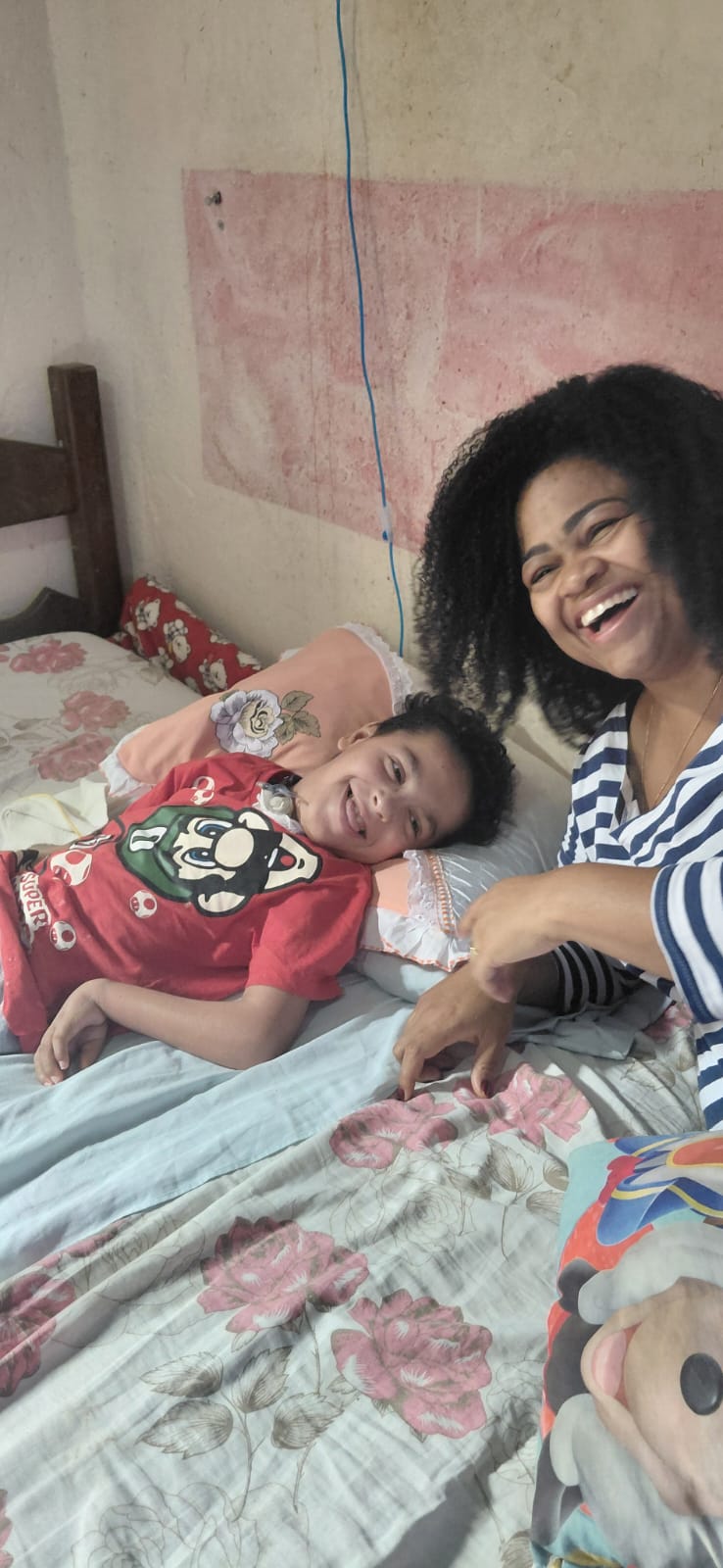 Momento feliz na associação